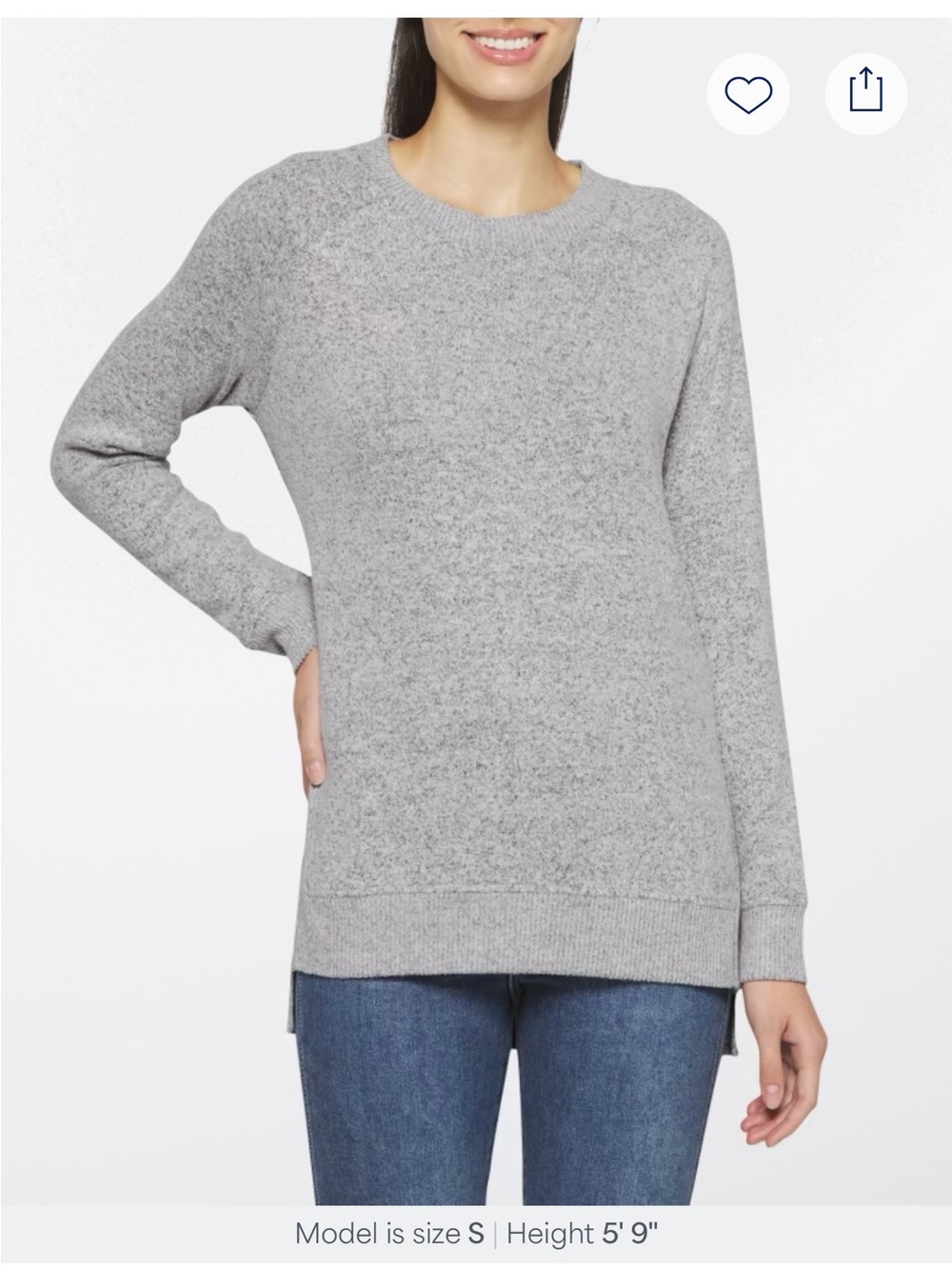 Cozy Crewneck Long-Sleeve Sweater - Light Gray, Stitch Fix